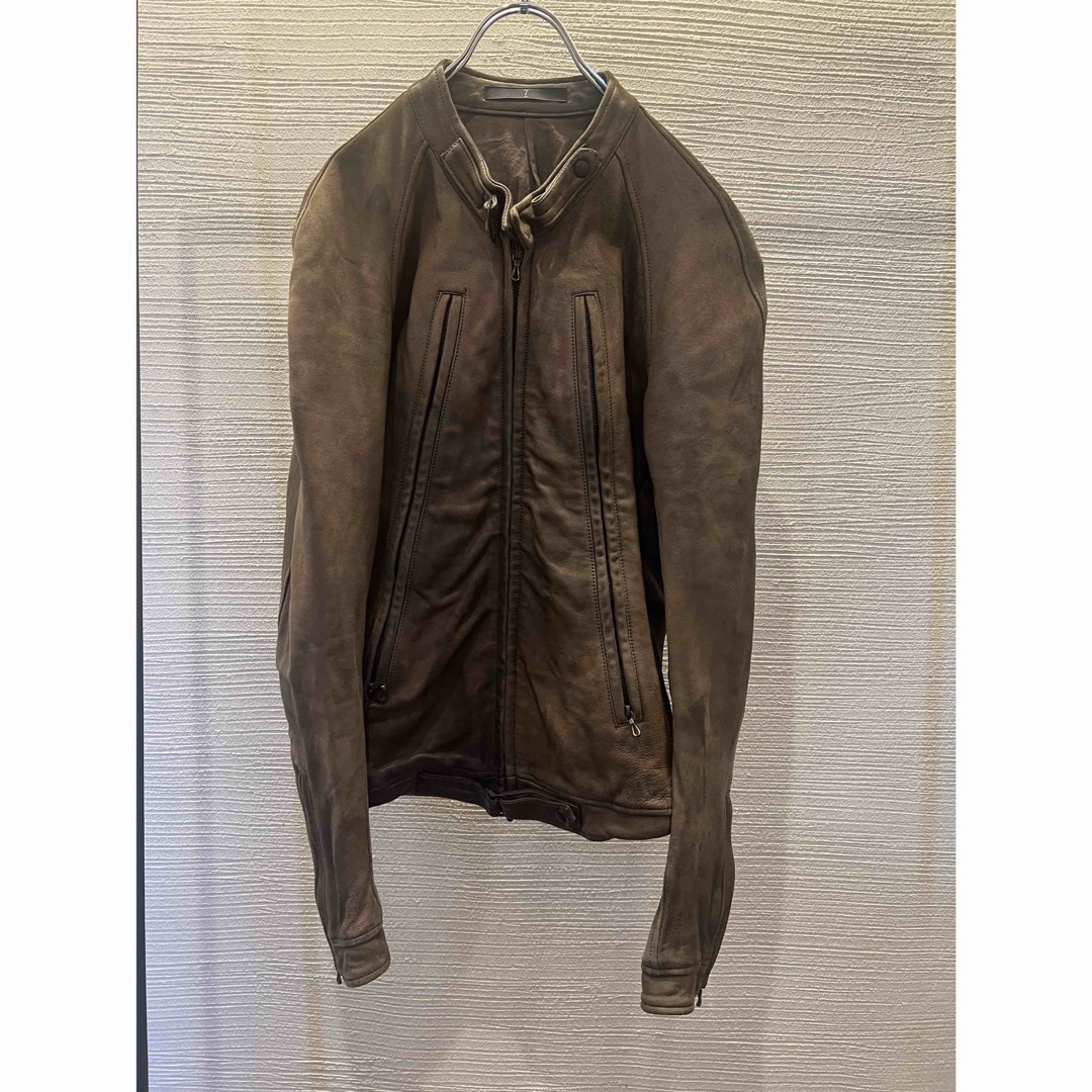 JULIUS - 00s archive julius ハの字 leather jacketの通販 by n JULIUS - 00s archive julius ハの字 leather jacketの通販 by n
