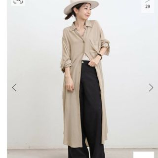 アパルトモンドゥーズィエムクラス(L'Appartement DEUXIEME CLASSE)のLONG SHIRT ONEPIECE  L,apartment(ロングワンピース/マキシワンピース)