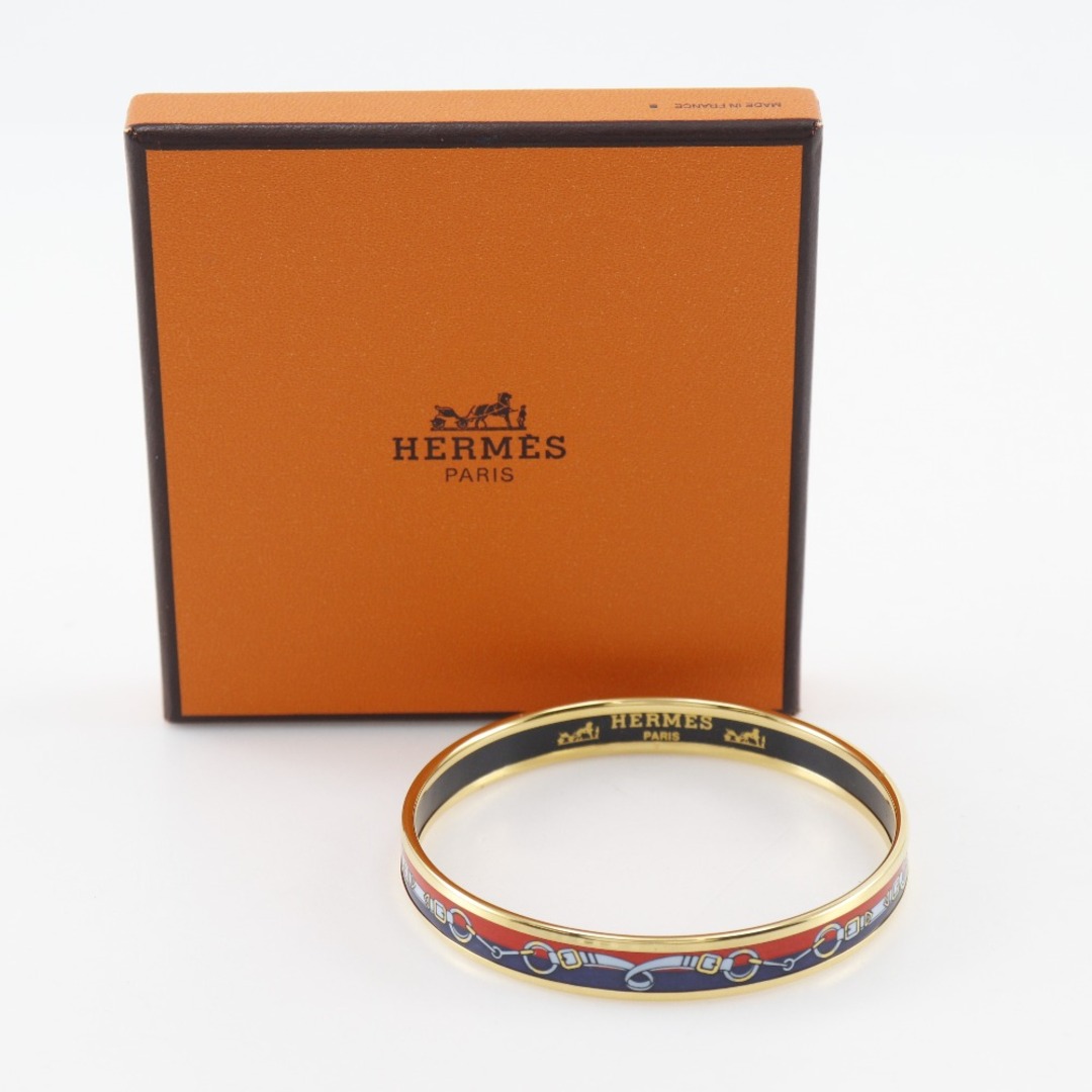 HERMES】エルメス エマイユ 七宝焼き 金メッキ 赤 約22g HERMES】エルメス エマイユ 七宝焼き 金メッキ 赤 約22g
