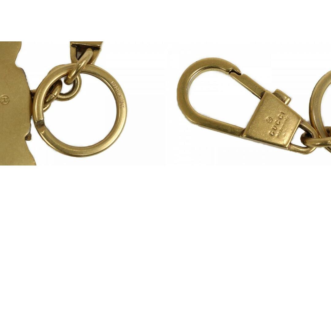GUCCI グッチ タイガーヘッドGGキーリング ゴールド チャーム GUCCI グッチ タイガーヘッドGGキーリング ゴールド チャーム