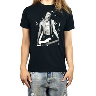 新品 シドヴィシャス ピストルズ ベーシスト 血まみれ ライブ パンク Tシャツ(Tシャツ/カットソー(半袖/袖なし))