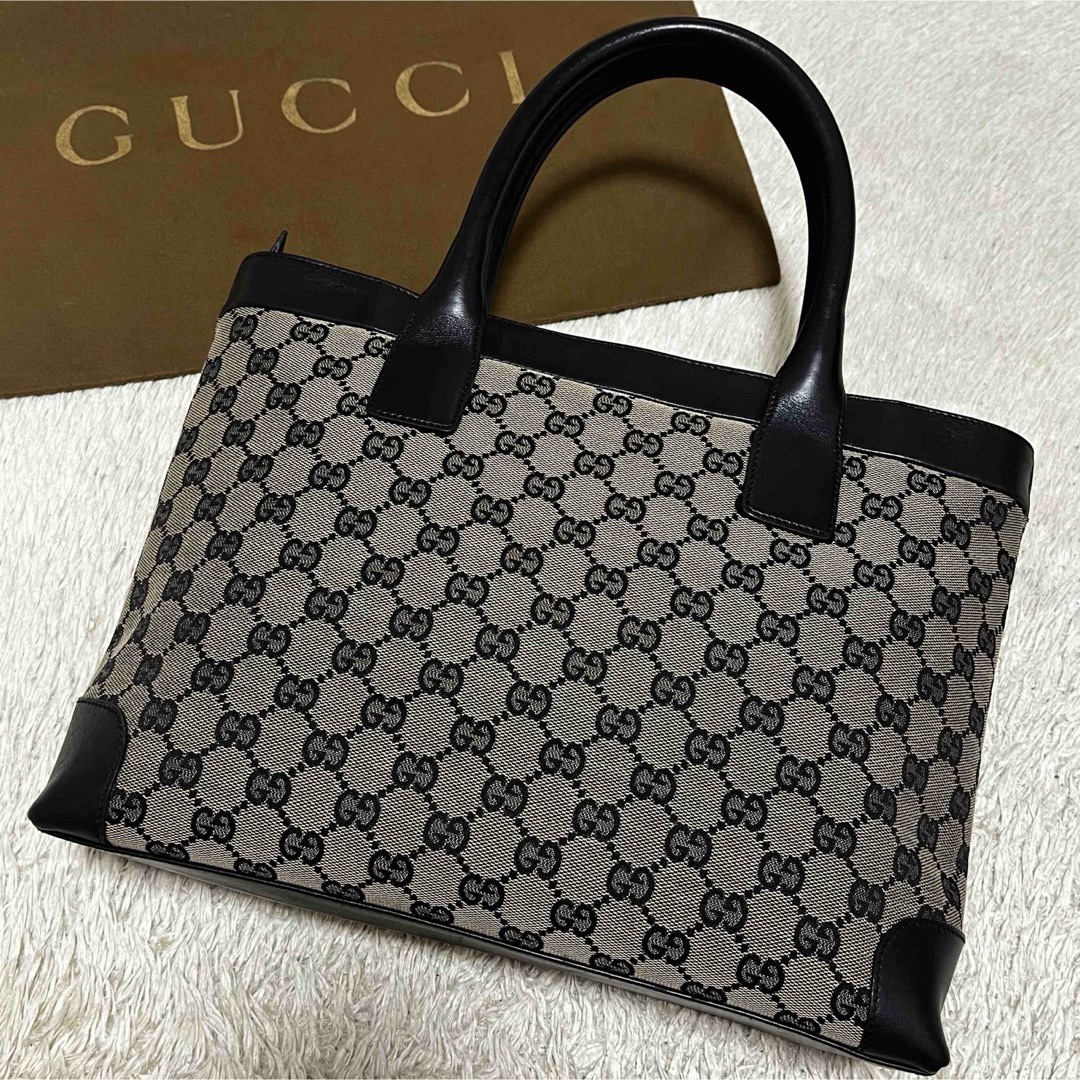 824✨美品✨グッチ トートバッグ GGキャンバス レザー A4収納 824✨美品✨グッチ トートバッグ GGキャンバス レザー A4収納