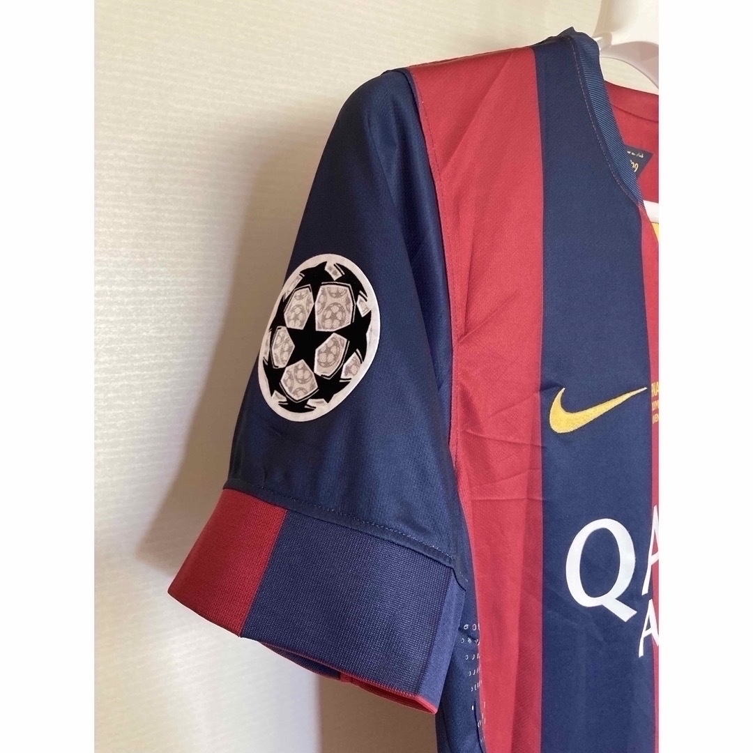 新品】バルセロナ メッシ ユニフォーム CL決勝 ベルリン2015 Lサイズ 新品】バルセロナ メッシ ユニフォーム CL決勝 ベルリン2015 Lサイズ
