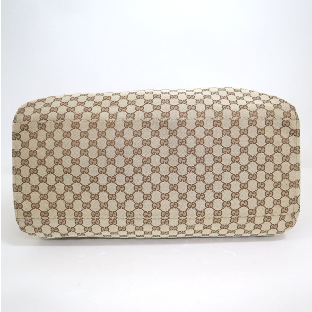 GUCCI - 【GUCCI】グッチ ボストンバッグ GGキャンバス×レザー GUCCI - 【GUCCI】グッチ ボストンバッグ GGキャンバス×レザー