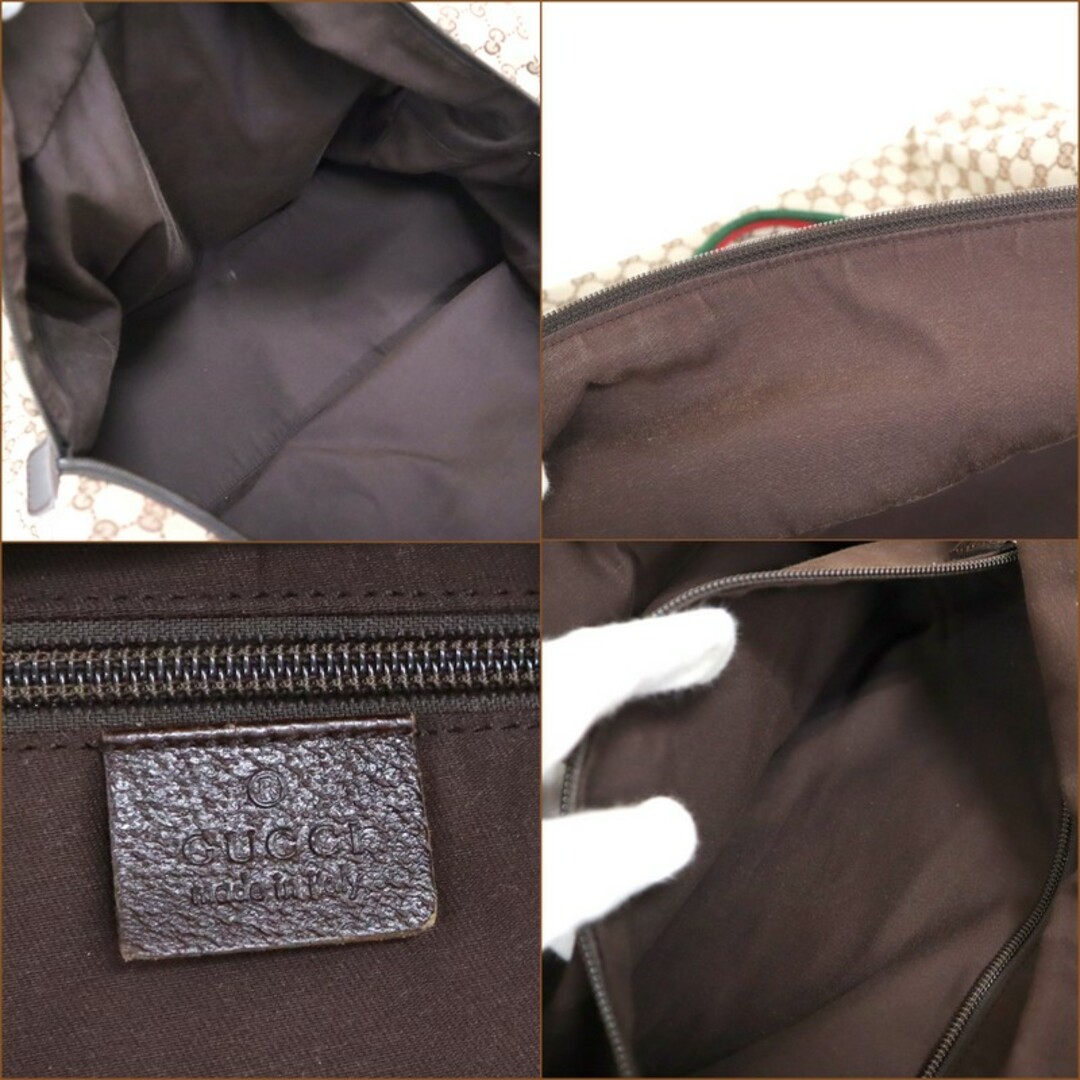 GUCCI - 【GUCCI】グッチ ボストンバッグ GGキャンバス×レザー GUCCI - 【GUCCI】グッチ ボストンバッグ GGキャンバス×レザー