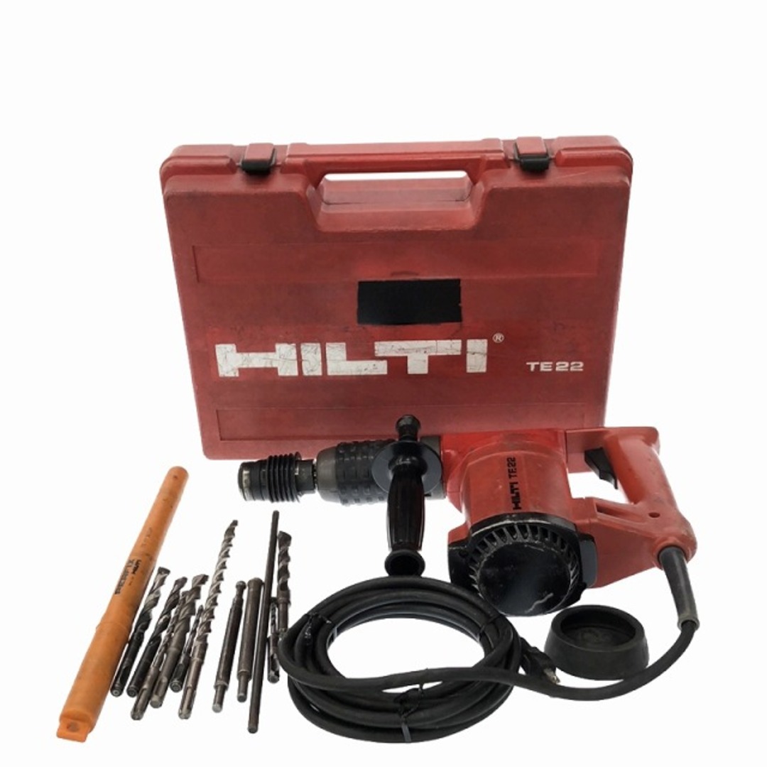 ☆中古品☆HILTI ヒルティ 100V ハンマードリル TE22 ケース付 ☆中古品☆HILTI ヒルティ 100V ハンマードリル TE22 ケース付
