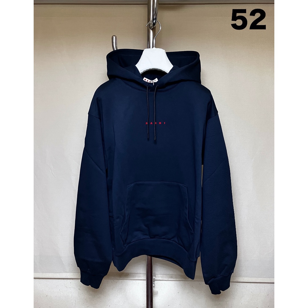MARNI - 新品 52 マルニ 24ss ミニロゴ パーカー ネイビー 6401