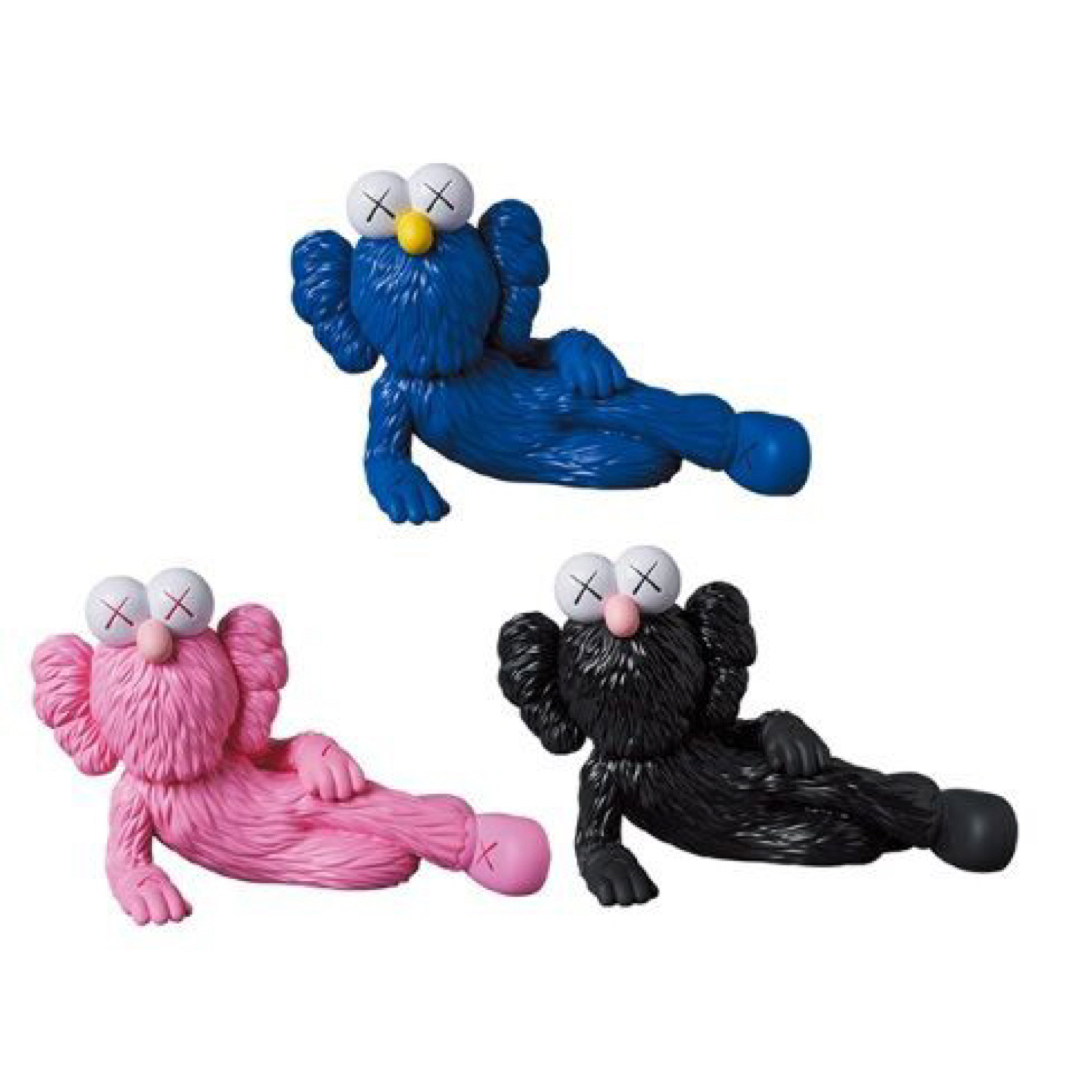MEDICOM TOY - 【3体セット】KAWS time off pink blue blackの MEDICOM TOY - 【3体セット】KAWS time off pink blue blackの