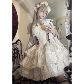 オリジナル lolita ゴシック ロリータ ワンピース ゴスロリ　L141＃(衣装)