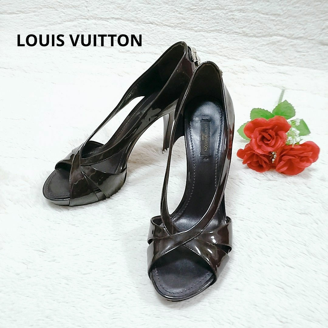 LOUIS VUITTON - LOUIS VUITTON ルイヴィトン パンプス オープン LOUIS VUITTON - LOUIS VUITTON ルイヴィトン パンプス オープン