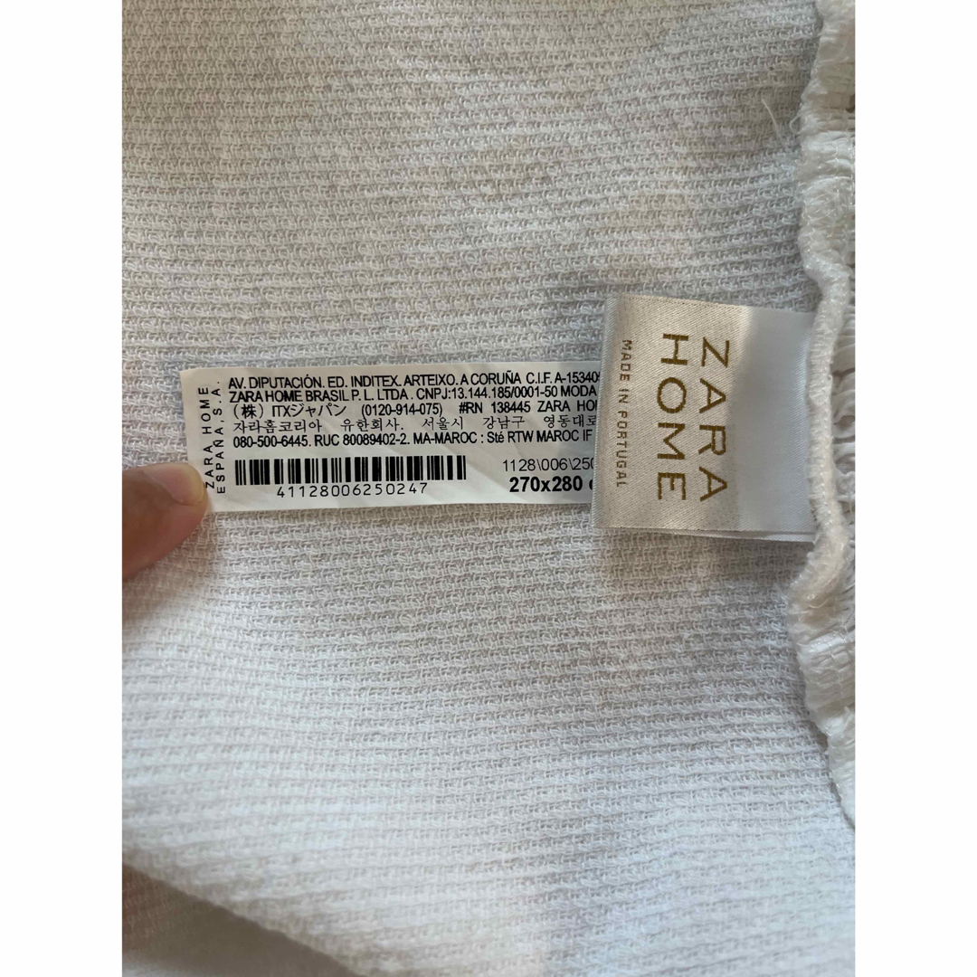ZARA HOME - ザラホーム フリルベッドカバー ホワイトの通販 by ZARA HOME - ザラホーム フリルベッドカバー ホワイトの通販 by