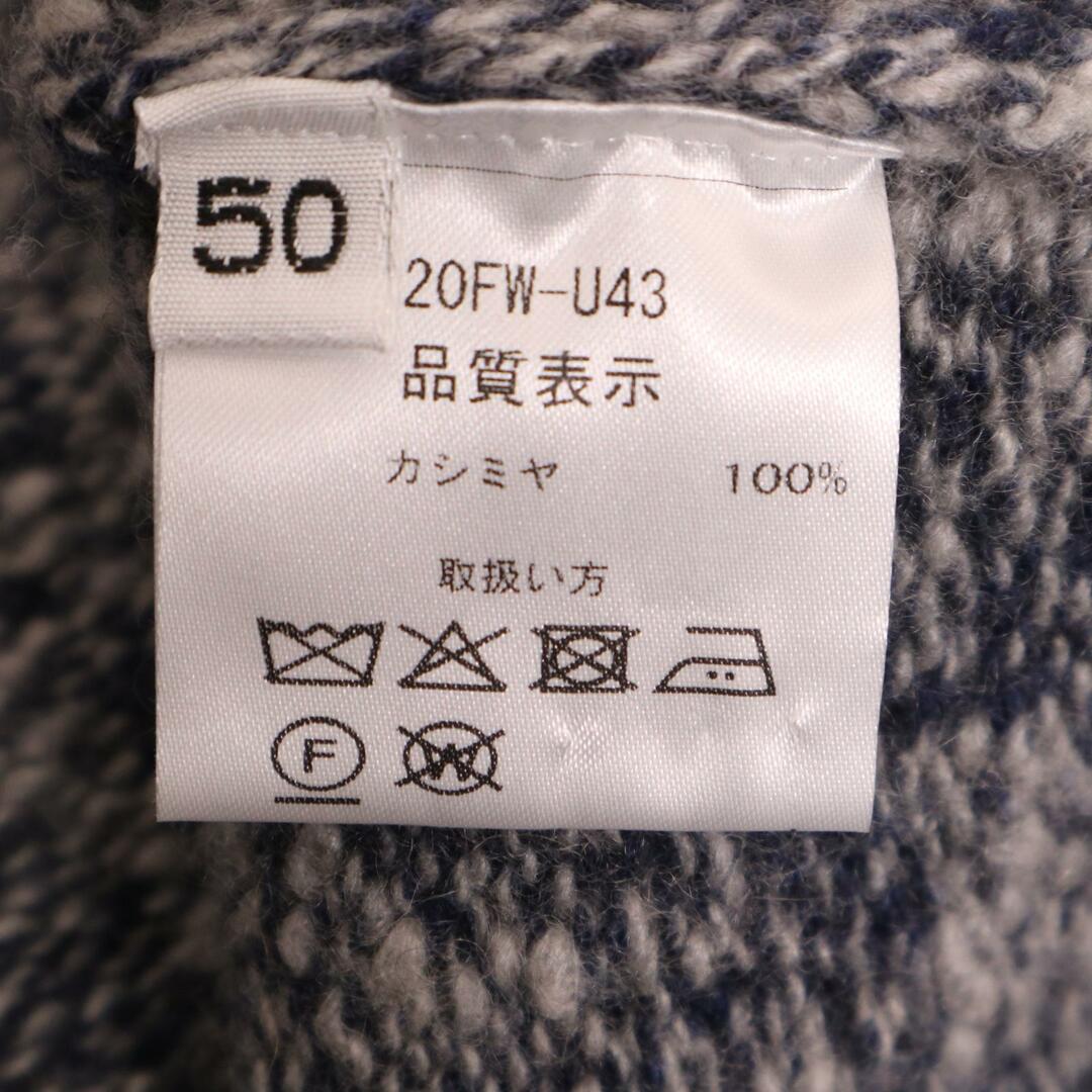 Cruciani - クルチアーニ 20FW-U43 ブルー カシミヤ100 タートルネックニット 50 Cruciani - クルチアーニ 20FW-U43 ブルー カシミヤ100 タートルネックニット 50