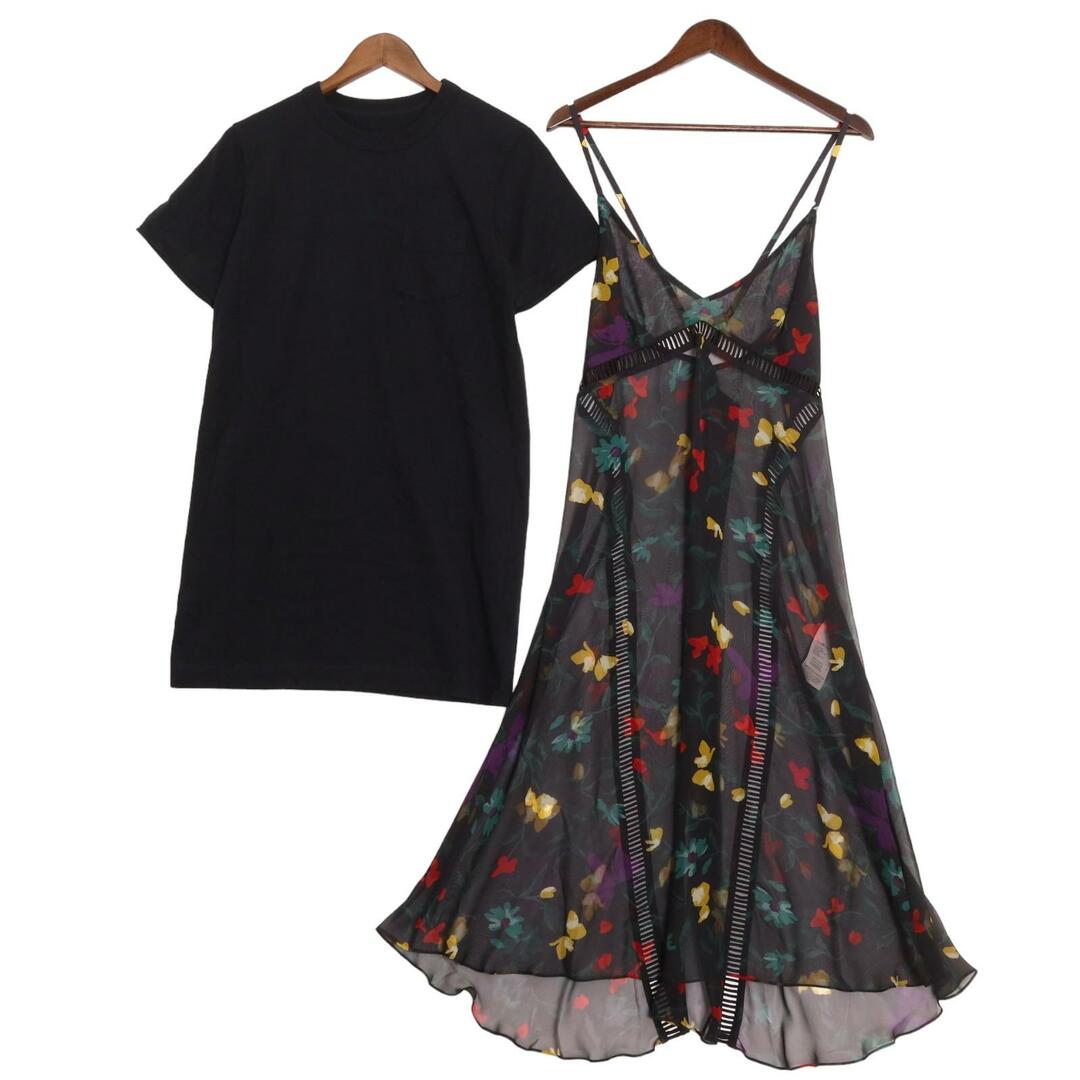 sacai - サカイ ネイビー 24-07302 Floral Print Cotton Jersey sacai - サカイ ネイビー 24-07302 Floral Print Cotton Jersey