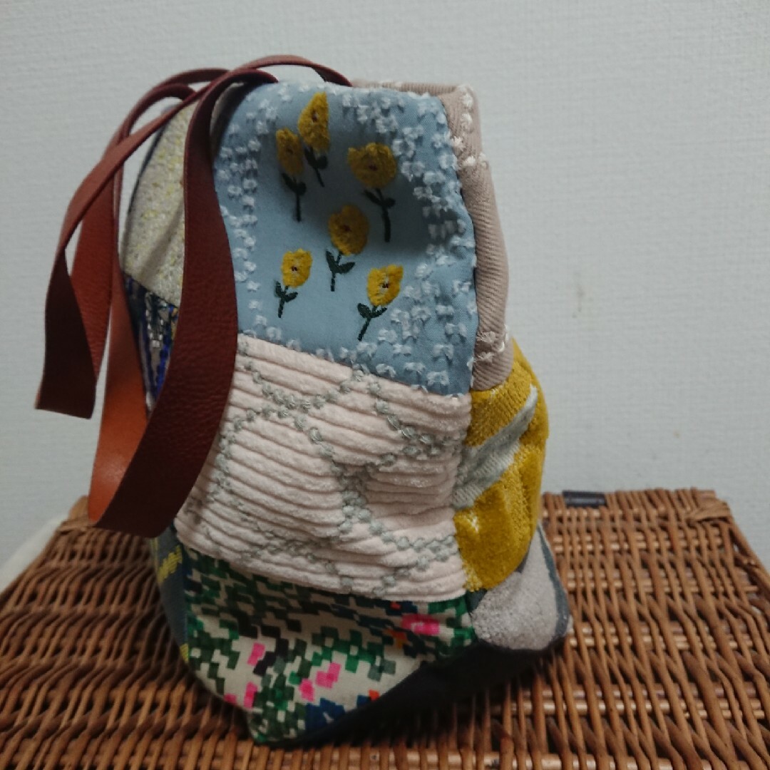 mina perhonen - ミナペルホネン ピースバッグ ファスナー付きの mina perhonen - ミナペルホネン ピースバッグ ファスナー付きの