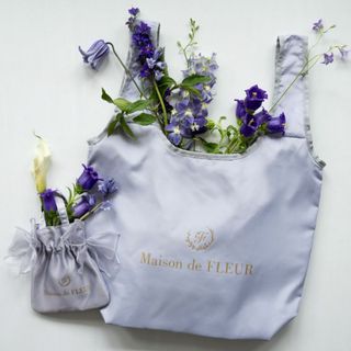 メゾンドフルール(Maison de FLEUR)のメゾン ド フルール 保冷機能付きショッピングバッグ ブルー(エコバッグ)