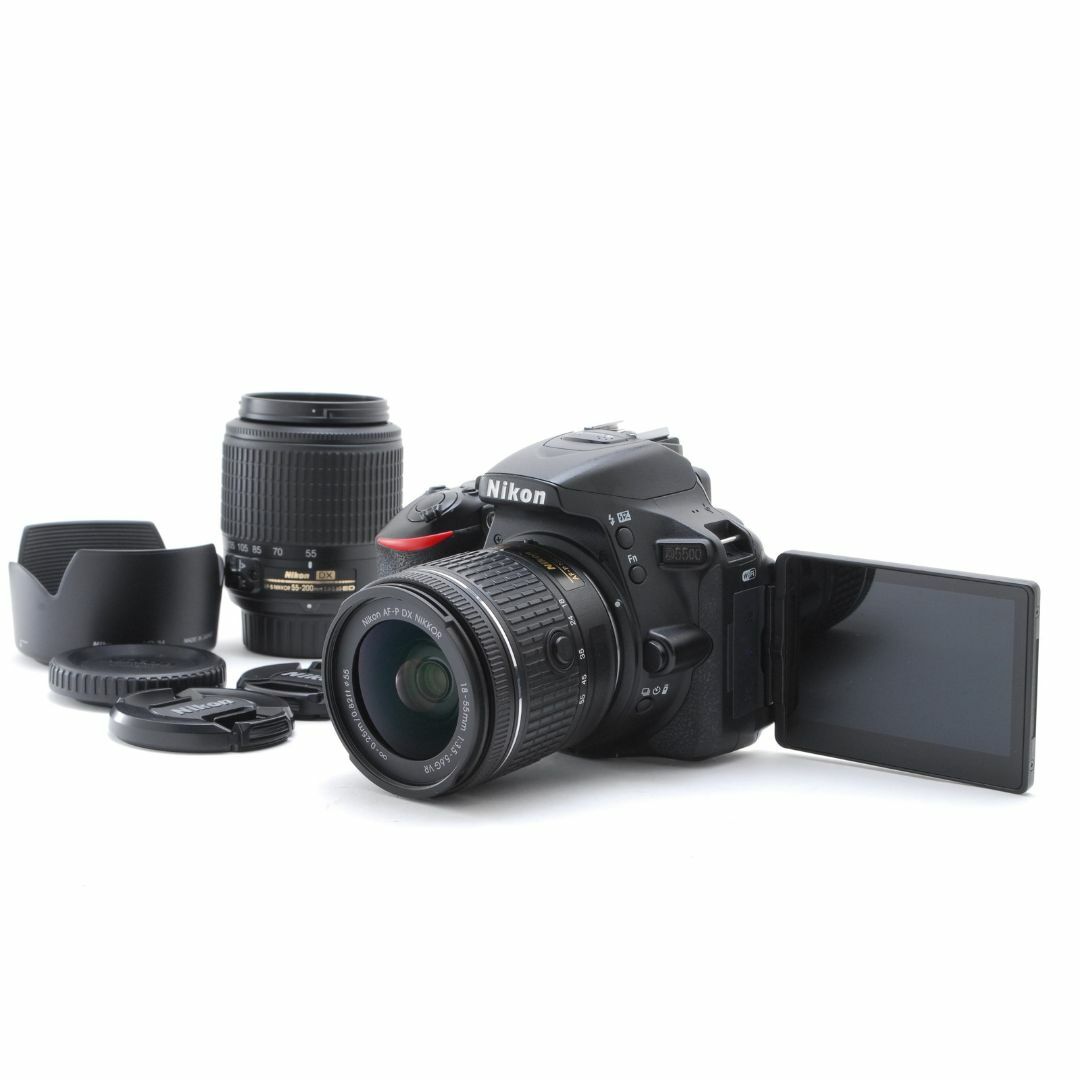 Nikon - ❤️超高画質！自撮り＆Wi-Fi転送OK♪★ニコン D5500 ダブルズーム❤️