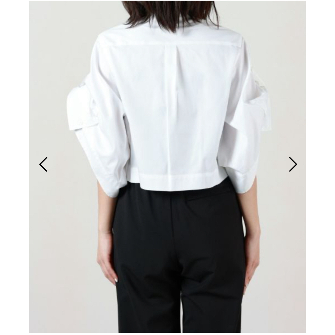 未使用】HYKE BUTTON-DOWN BELL-SLEEVE SHIRT