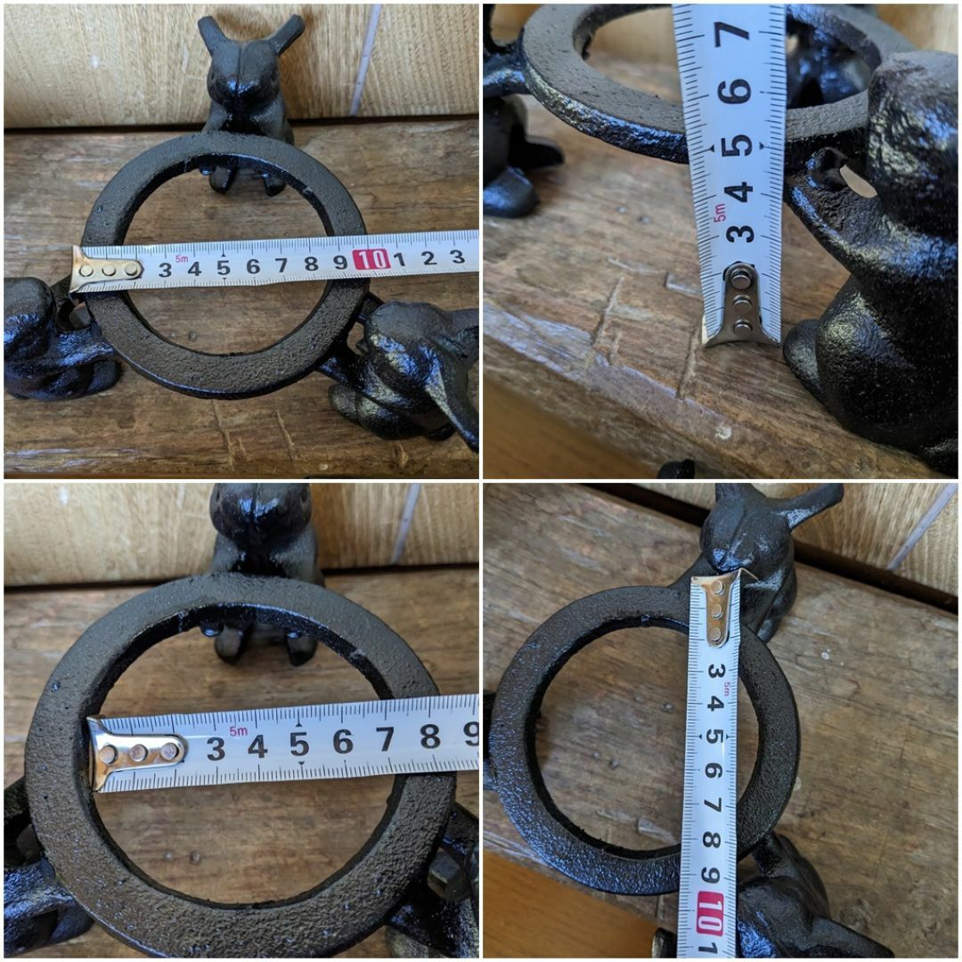 うさぎの五徳&鉄亀小物入れ】 1セット 一人鍋 鉄 うさぎとかめの うさぎの五徳&鉄亀小物入れ】 1セット 一人鍋 鉄 うさぎとかめの