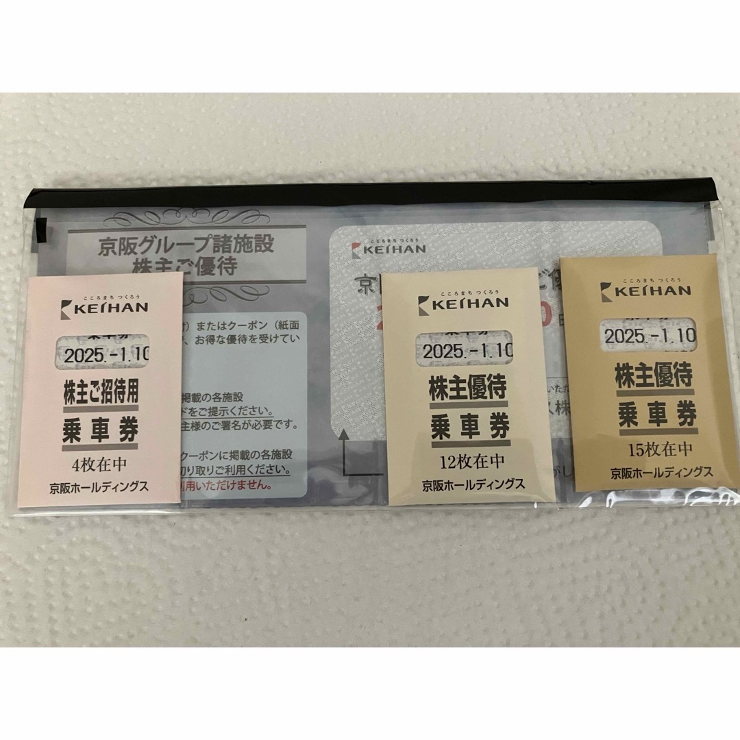 京阪 ホールディングス 株主優待 乗車券 31枚 チケットの優待券/割引券(その他)の商品写真