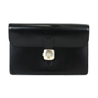 Dunhill - dunhill ダンヒル セカンドバッグ ブラック レザー Dunhill - dunhill ダンヒル セカンドバッグ ブラック レザー