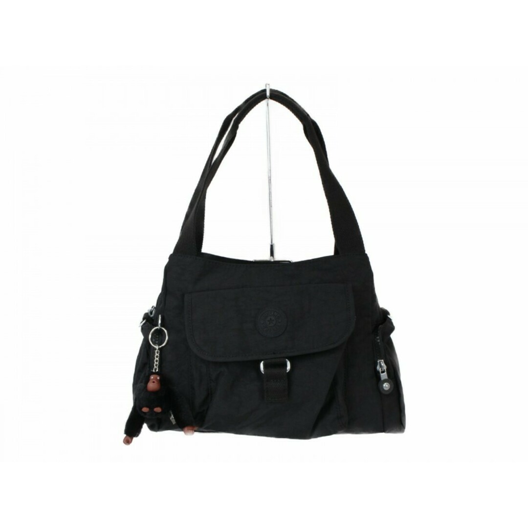kipling - 【ショルダー付き】Kipling キプリング　ナイロン2WAYバッグ　チャーム付き　ハンドバッグ　ショルダーバッグ　斜め掛け　シンプル　レディース　ギフト　プレゼント包装可【中古】松前R56号店
