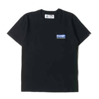 CHALLENGER チャレンジャー Tシャツ サイズ:S ボックスロゴ ポケット クルーネック 半袖Tシャツ ブラック 黒 トップス カットソー【メンズ】【中古】(Tシャツ/カットソー(半袖/袖なし))