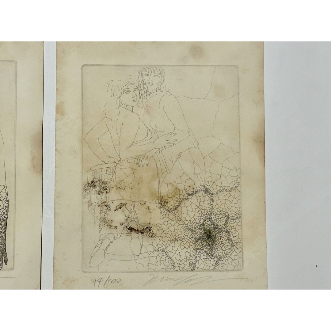 城景都銅版画」5枚|現代アート 版画 ぜい弱 城景都銅版画」5枚|現代アート 版画 ぜい弱