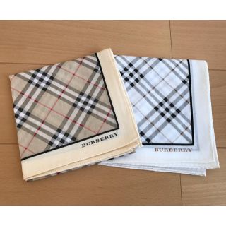 バーバリー(BURBERRY)の【新品】BURBERRY バーバリー ハンカチ 2枚セット(ハンカチ)