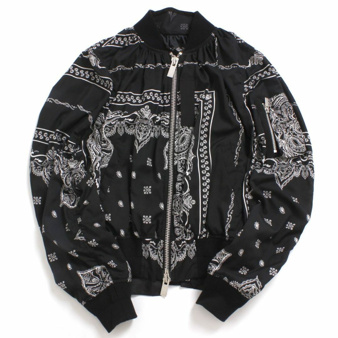 sacai - Sacai バンダナ プリント ボンバージャケット Bomber sacai - Sacai バンダナ プリント ボンバージャケット Bomber
