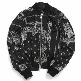 sacai - Sacai バンダナ プリント ボンバージャケット Bomber sacai - Sacai バンダナ プリント ボンバージャケット Bomber