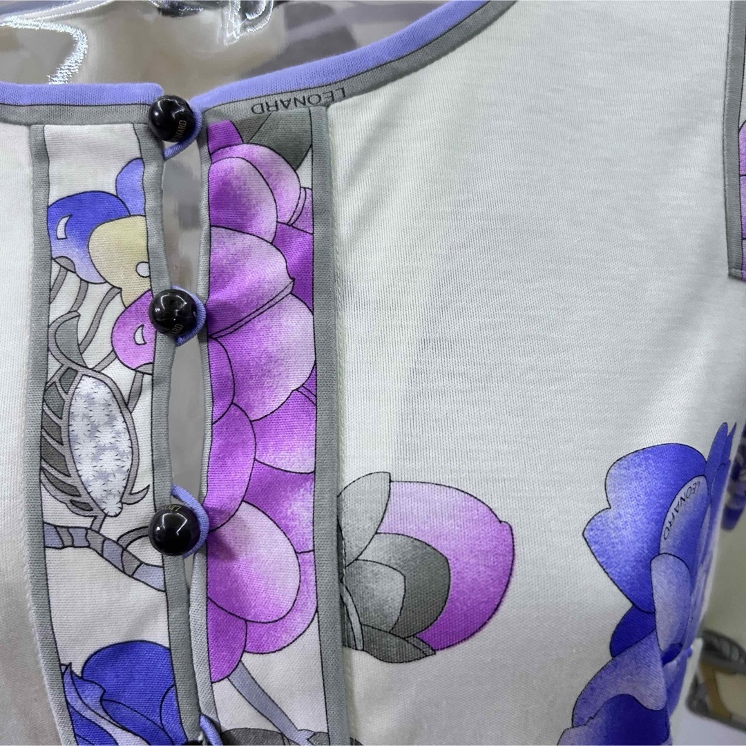 レオナール*上品な トップス Tシャツ*サイズL*LEONARDmame レオナール*上品な トップス Tシャツ*サイズL*LEONARDmame