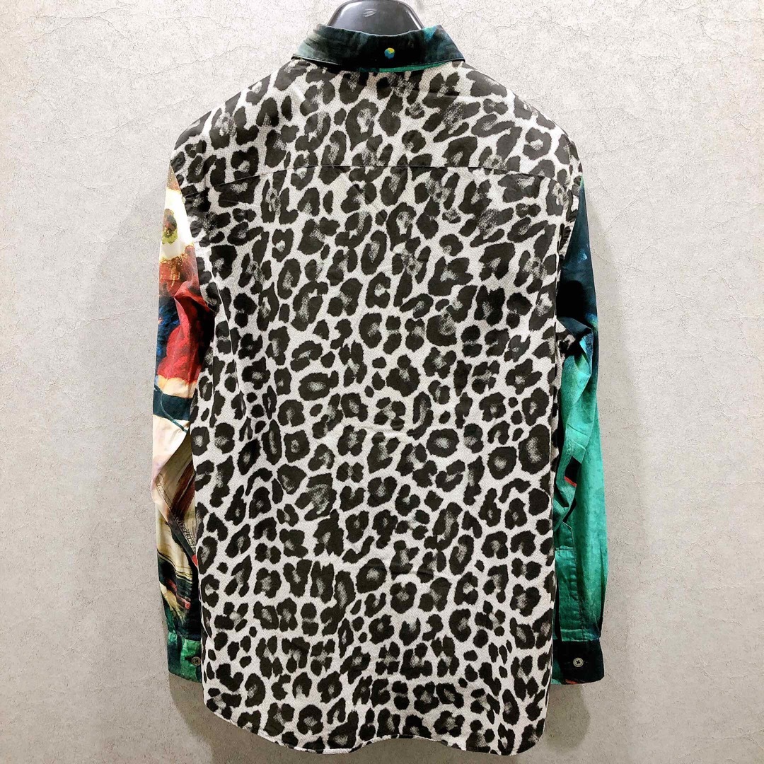 美品】ポールスミス 長袖シャツ 総柄 グリーン系 美品】ポールスミス 長袖シャツ 総柄 グリーン系