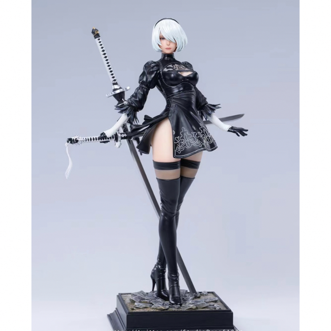 ニーアオートマタ 2B 樹脂フィギュア ガレージキット Cタイプの ニーアオートマタ 2B 樹脂フィギュア ガレージキット Cタイプの