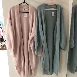 セブンデイズサンデイ(SEVENDAYS=SUNDAY)の今期購入♡くすみパステルカラー ロングカーディガン 春の羽織(カーディガン)