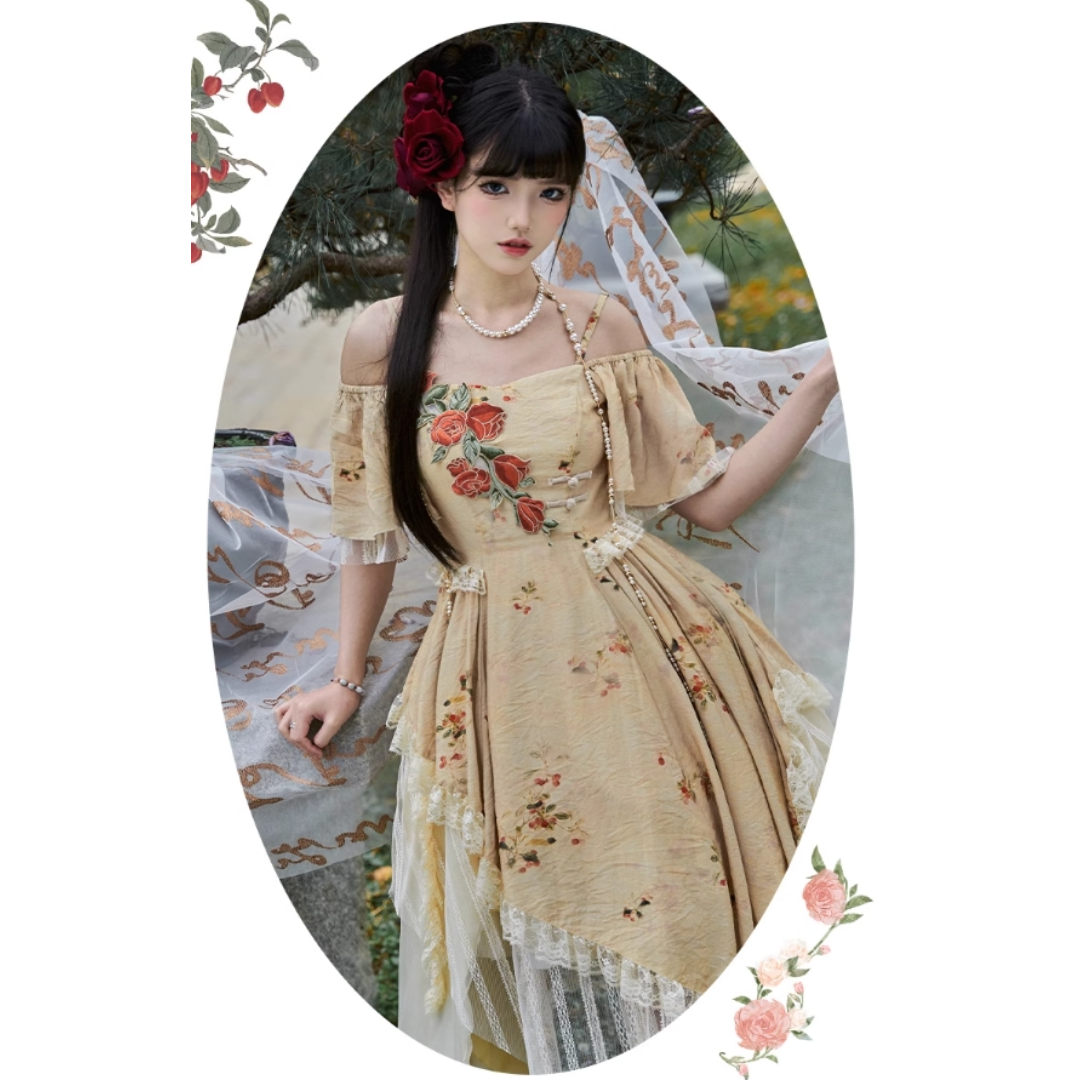 オリジナル 中華風 Lolita 新中式 不規則 ロリ−タワンピース