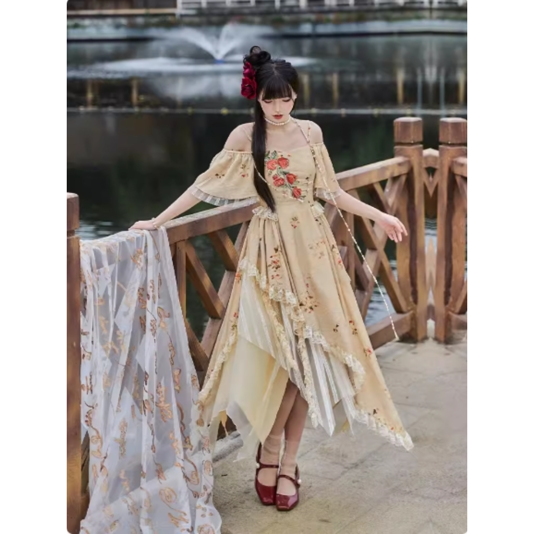 オリジナル 中華風 Lolita 新中式 不規則 ロリ−タワンピース