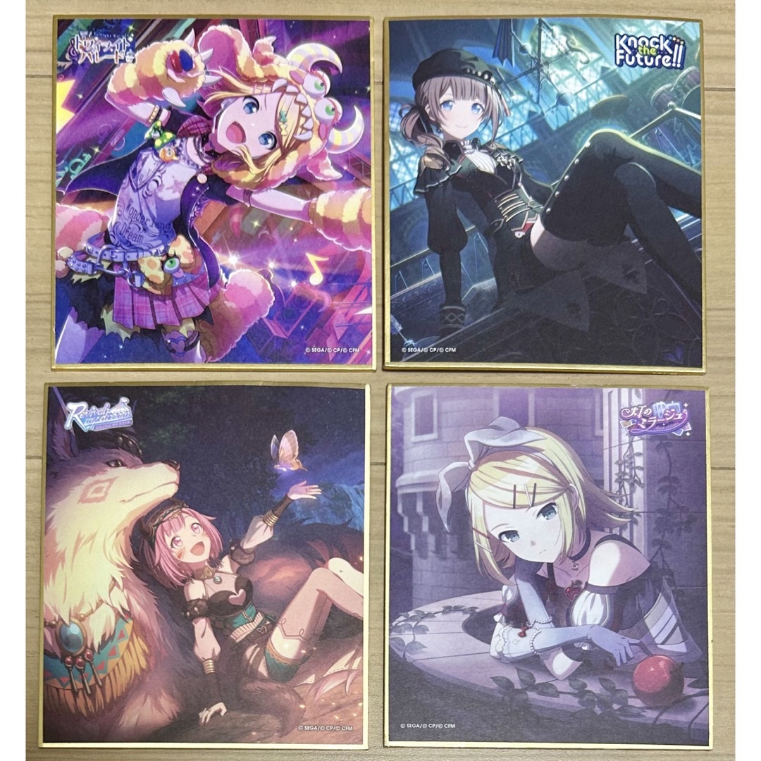 プロセカ ミニ色紙 望月穂波 鏡音リン 鳳えむ エンタメ/ホビーのアニメグッズ(その他)の商品写真