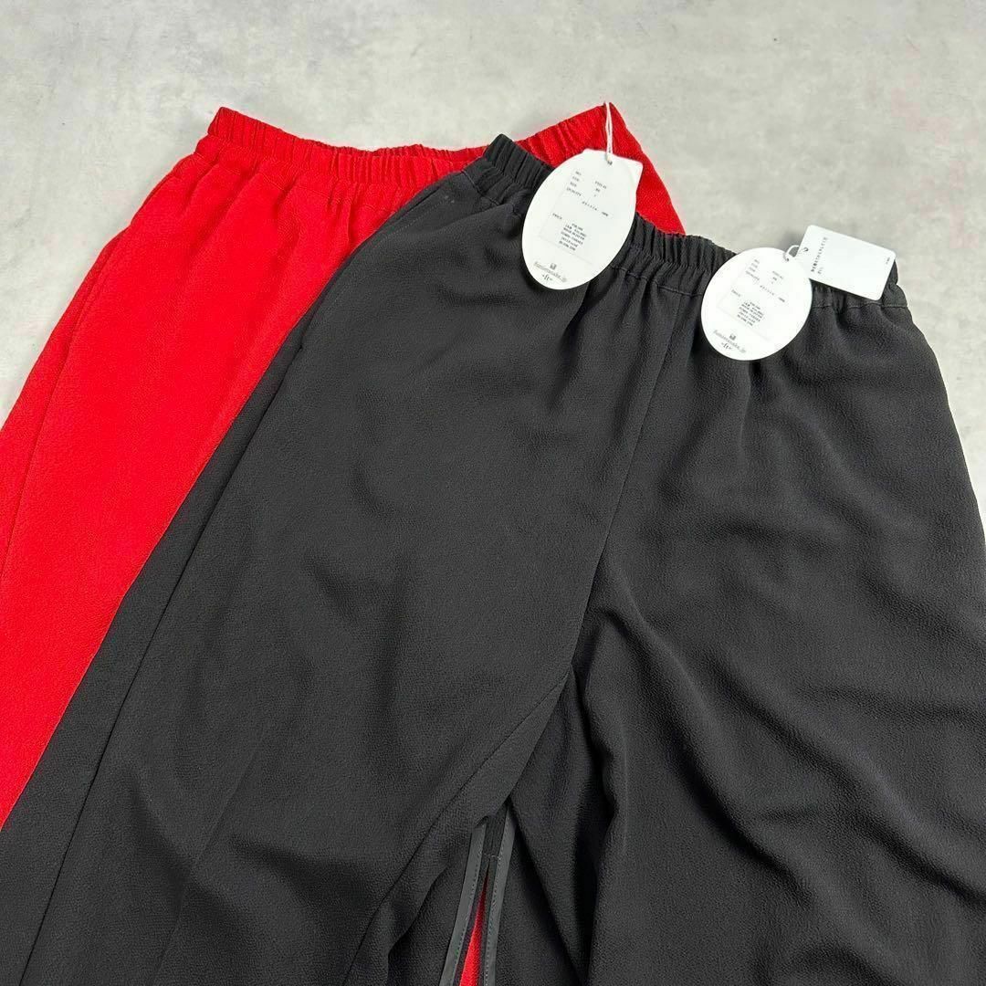 新品 FUMIE TANAKA フミエタナカ ドッキングイージーパンツ S 赤 新品 FUMIE TANAKA フミエタナカ ドッキングイージーパンツ S 赤