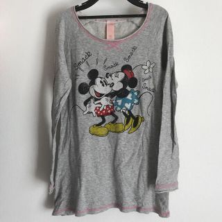 ディズニー(Disney)の値下げ！！ミッキー＆ミニーヴィンテージ加工ロンT(Tシャツ(長袖/七分))