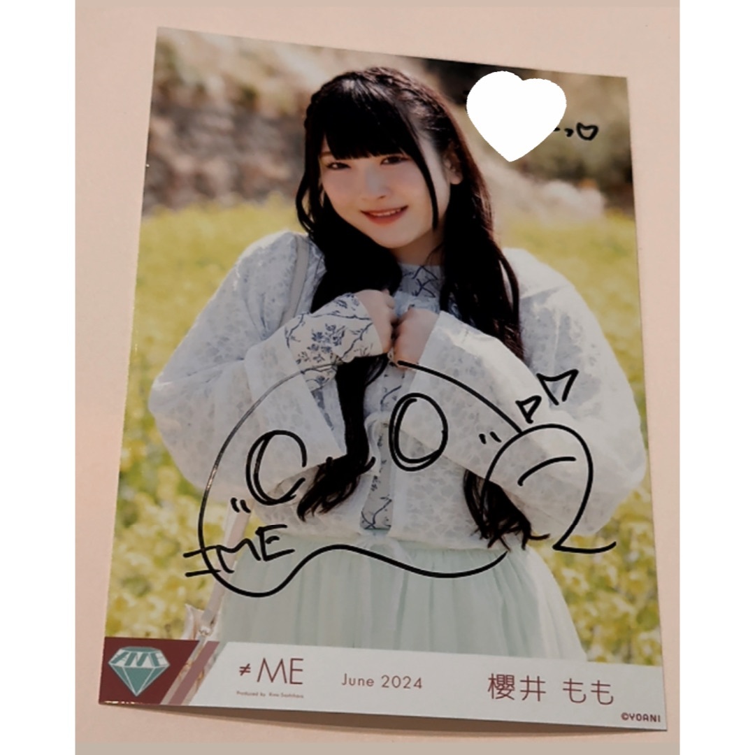 櫻井もも 直筆 エンタメ/ホビーのタレントグッズ(アイドルグッズ)の商品写真