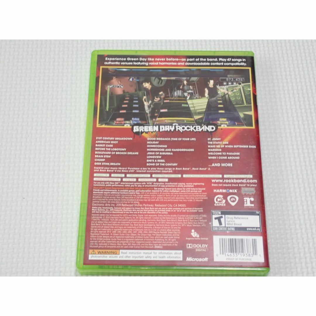 Xbox360 - xbox360☆GREEN DAY ROCKBAND 海外版 北米版の通販 by