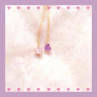 シロップ(syrup.)の♡にゃん様専用♡RoseMarieseoir ダブルハートネックレス(ネックレス)