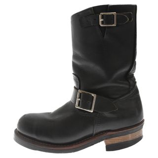 レッドウィング(REDWING)のRED WING レッド ウイング ENGINEER BOOT レザー エンジニア ロングブーツ ブラック US5.5/23.5cm 9085(ブーツ)