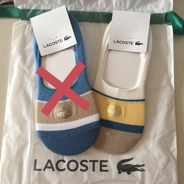 LACOSTE(ラコステ)ののた様専用ページ ラコステ 靴下 22〜24cm 右側のソックスのみ レディースのレッグウェア(ソックス)の商品写真