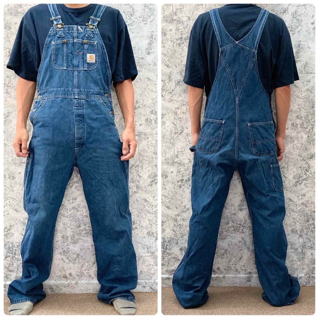 carhartt - IO57 大人気USA製古着カーハートデニム地ワイド carhartt - IO57 大人気USA製古着カーハートデニム地ワイド