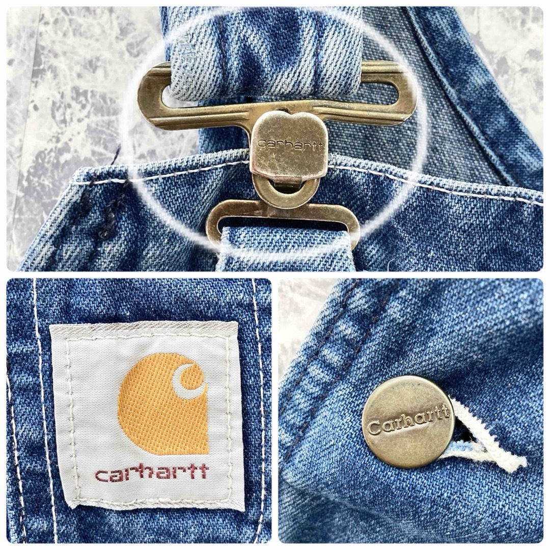 carhartt - IO57 大人気USA製古着カーハートデニム地ワイド carhartt - IO57 大人気USA製古着カーハートデニム地ワイド