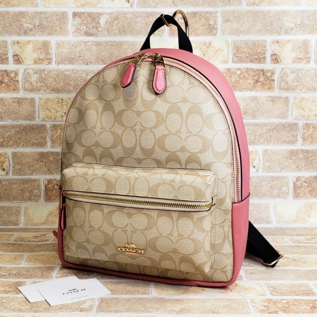 COACH - 未使用 コーチ ☆ シグネチャーPVC レザー コンビ COACH - 未使用 コーチ ☆ シグネチャーPVC レザー コンビ