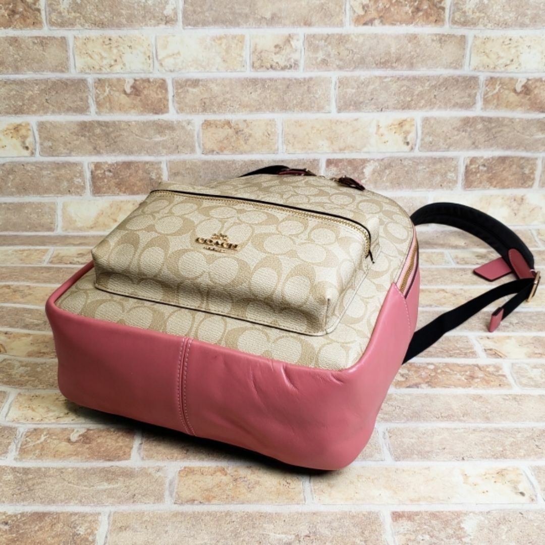 COACH - 未使用 コーチ ☆ シグネチャーPVC レザー コンビ COACH - 未使用 コーチ ☆ シグネチャーPVC レザー コンビ