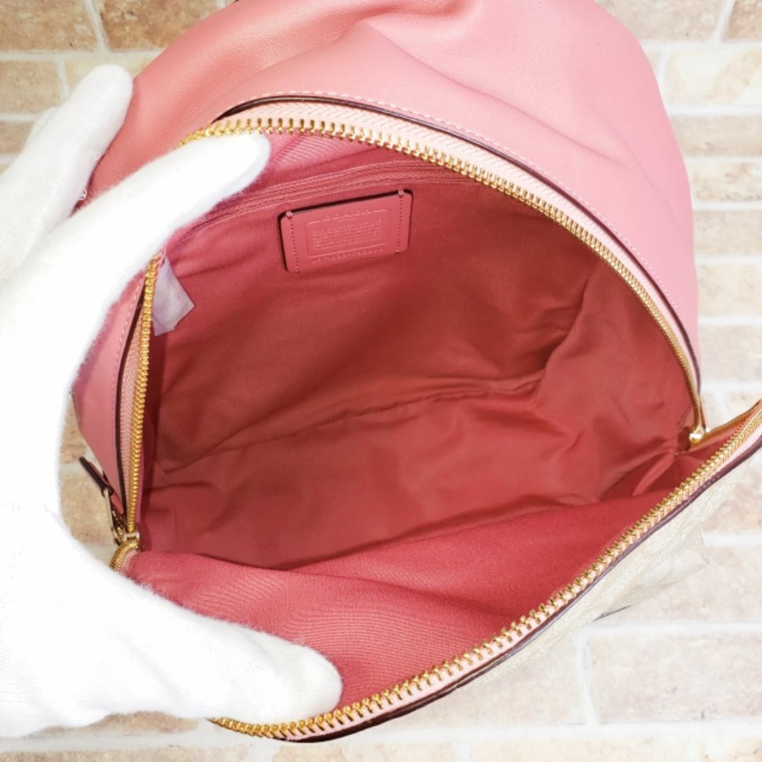 COACH - 未使用 コーチ ☆ シグネチャーPVC レザー コンビ COACH - 未使用 コーチ ☆ シグネチャーPVC レザー コンビ