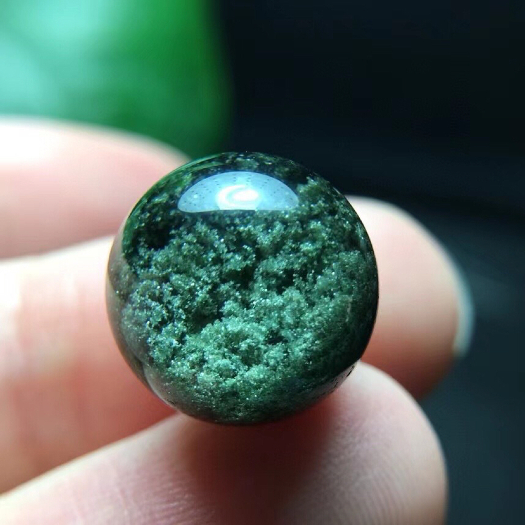 ⭐︎【天然】グリーン ガーデン クォーツ 丸玉 12.8mm ⭐︎【天然】グリーン ガーデン クォーツ 丸玉 12.8mm